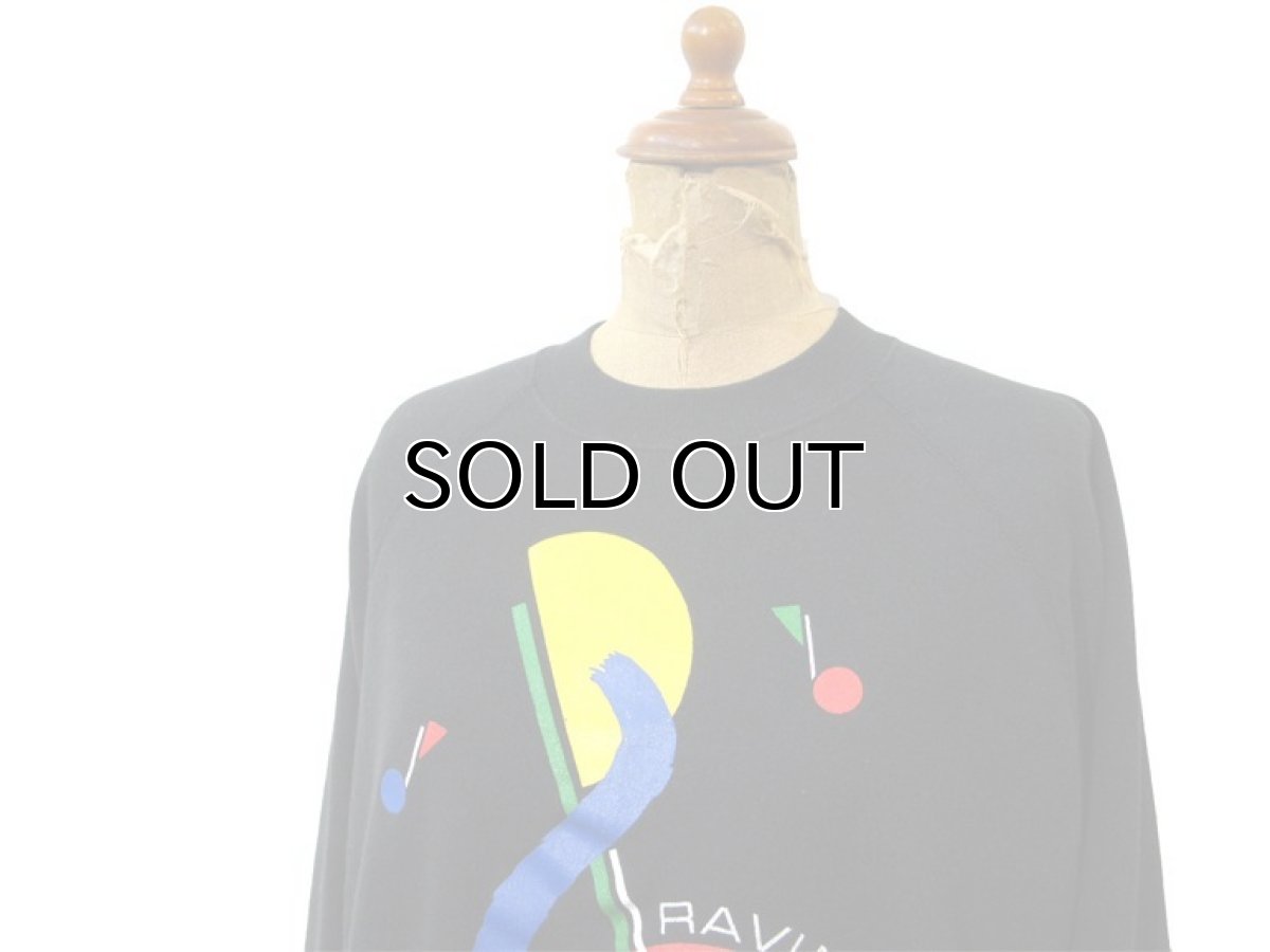 画像2: 1980's Hanes "RAVINIA" Crew Neck Sweat Shirts -made in USA- BLACK size L (表記 XL 46-48) (2)
