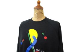 画像2: 1980's Hanes "RAVINIA" Crew Neck Sweat Shirts -made in USA-　BLACK　size L (表記 XL 46-48) (2)