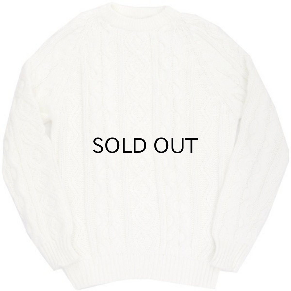 画像4: 1970's Sears Fisherman Sweater WHITE size M - L (表記 M) (4)