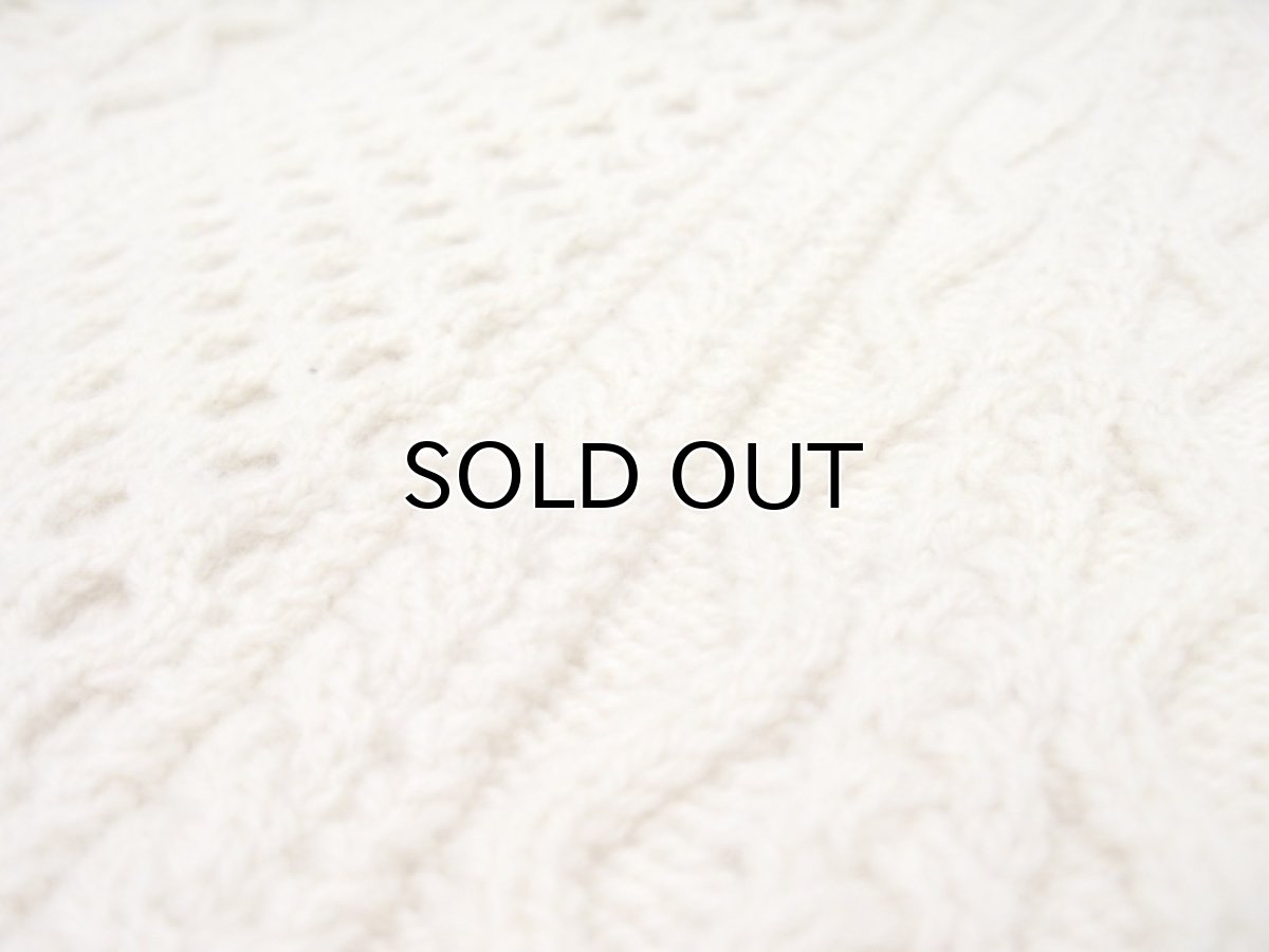 画像5: "Blarney Woollen Mills" Fisherman's Sweater -made in IRELAND-　NATURAL　size L (表記 不明) (5)
