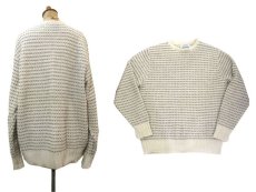 画像2: "LAKE HARMONY ROWING CLUB" Wool Sweater -made in USA-　Off White / Beige　size L (表記 XL) (2)