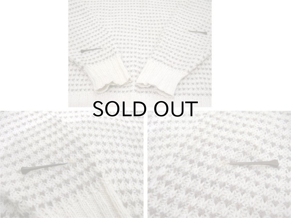 画像6: "LAKE HARMONY ROWING CLUB" Wool Sweater -made in USA- Off White / Beige size L (表記 XL) (6)