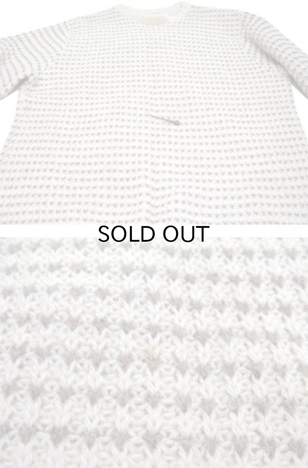 画像5: "LAKE HARMONY ROWING CLUB" Wool Sweater -made in USA- Off White / Beige size L (表記 XL) (5)