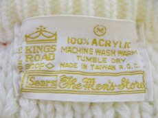 画像5: 1970's Sears Fisherman Sweater　WHITE　size M - L (表記 M) (5)