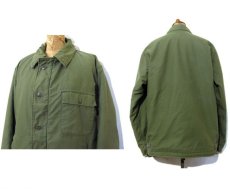 画像2: 1970's U.S.Military A-2 Deck Cold Weather Jacket　OLIVE　size M (38-40) (2)