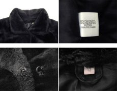 画像3: 1980's~ Europe Big Silhouette Boa Coat　BLACK　size Free (表記 不明) (3)