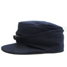 画像1: OLD Italian Military Wool Cap  NAVY　size 58 (1)
