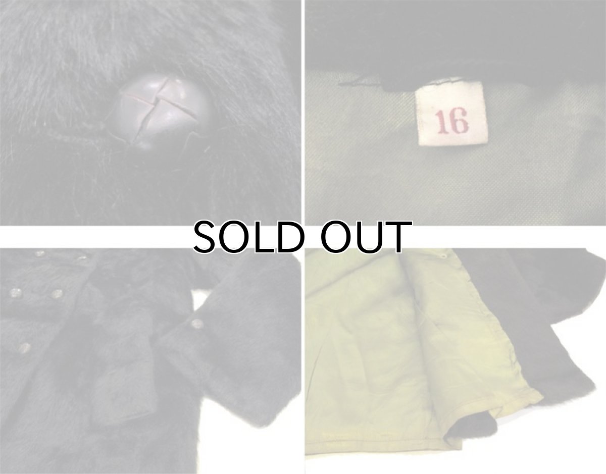 画像4: 1970's "Adams" Double Breasted Fake Fur Coat BLACK size S (表記 16) (4)