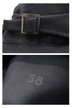 画像4: OLD Italian Military Wool Cap  NAVY　size 58 (4)
