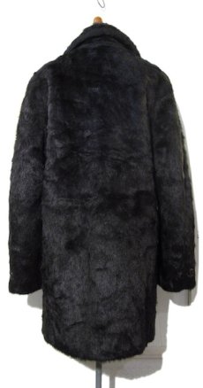 画像2: 1970's "Adams" Double Breasted Fake Fur Coat　BLACK　size S (表記 16) (2)