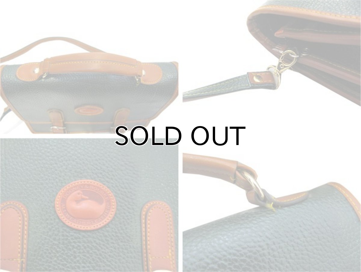 画像4: "DOONEY & BOURKE" Leather Shoulder Bag　Green / Brown (4)