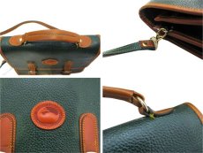 画像4: "DOONEY & BOURKE" Leather Shoulder Bag　Green / Brown (4)