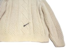 画像5: "Shiela Handknits" Fisherman's Sweater -made in Republic of IRELAND-　NATURAL　size M - L (表記 不明) (5)