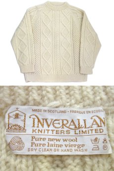 画像3: "INVERALLAN" Fisherman's Sweater -made in SCOTLAND-　NATURAL　size L (表記 不明) (3)