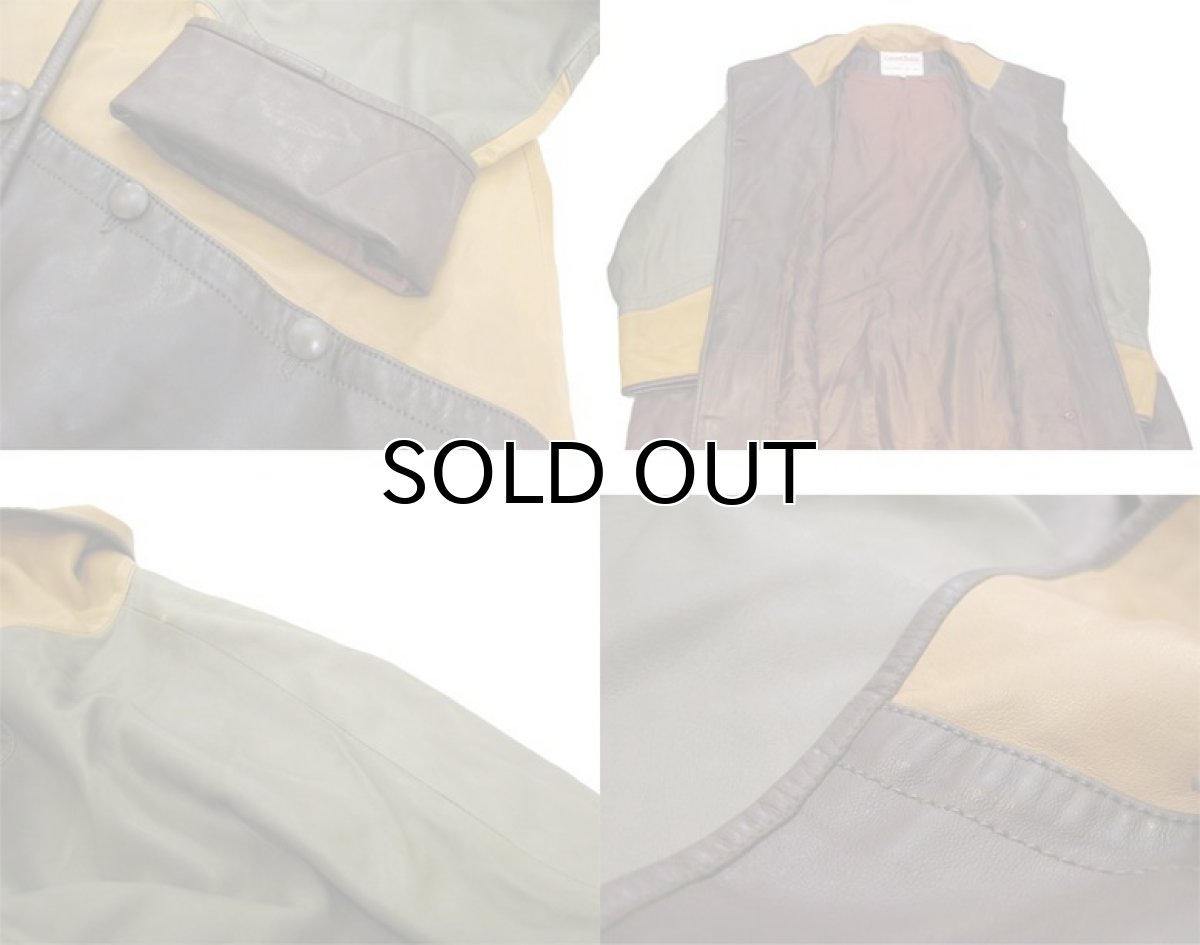 画像4: 1980's "Gerard Babin"Design Leather Coat -made in FRANCE- Multi Color size L (表記 M) (4)