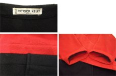 画像6: 1980's "PATRICK KELLY" Design Wool Coat -made in FRANCE-　Black / Red　size Free (6)