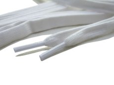 画像3: SHOE SHIFT "Regular Width" Cotton Shoelace -made in JAPAN- WHITE (3)