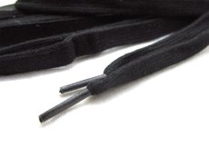 画像3: SHOE SHIFT "Regular Width" Cotton Shoelace -made in JAPAN- BLACK (3)