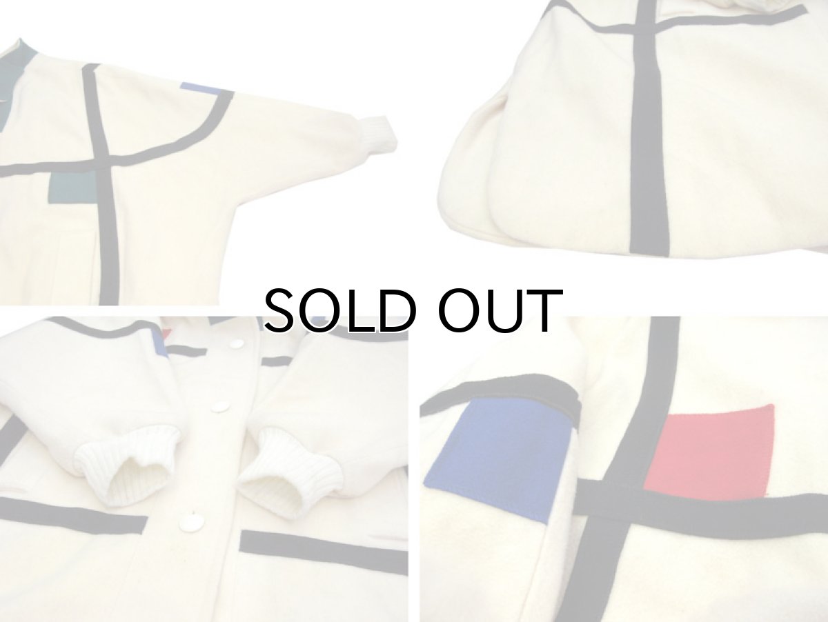 画像4: 1980's Dolman Sleeve Design Wool Coat　IVORY　size Free (表記 不明) (4)