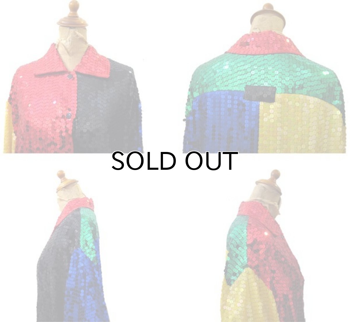 画像3: 1990's "COLORADO" L/S Spangles Shirts　Crazy Pattern　size M - L (表記 L) (3)