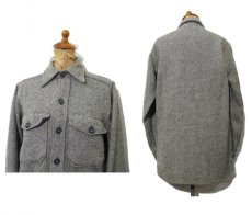 画像2: 1980's Woolrich Wool CPO Shirts GREY  size Small (表記 Small) (2)