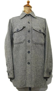 画像1: 1980's Woolrich Wool CPO Shirts GREY  size Small (表記 Small) (1)