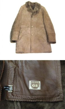 画像4: 1970's "GIGA-SPORT" Mouton Coat made in France　BAIGE　size Small (表記 EU 42) (4)