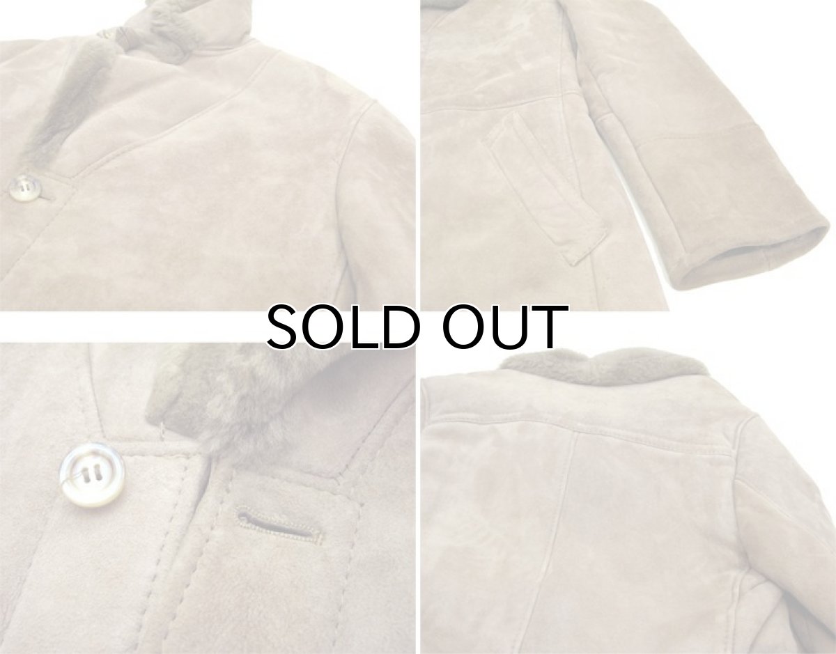 画像6: 1970's "GIGA-SPORT" Mouton Coat made in France　BAIGE　size Small (表記 EU 42) (6)