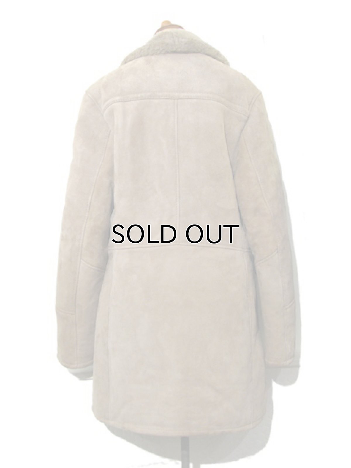 画像2: 1970's "GIGA-SPORT" Mouton Coat made in France　BAIGE　size Small (表記 EU 42) (2)