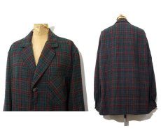 画像2: 1950's PENDLETON  Wool 3-Button Tailored Jacket　Check Pattern　size Medium (表記 M) (2)