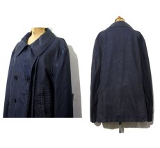 画像2: RALPH LAUREN "RUGBY" Wax Cotton P-Coat  DarkNavy　size Medium (表記 M) (2)