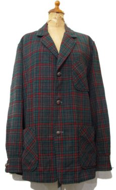 画像1: 1950's PENDLETON  Wool 3-Button Tailored Jacket　Check Pattern　size Medium (表記 M) (1)