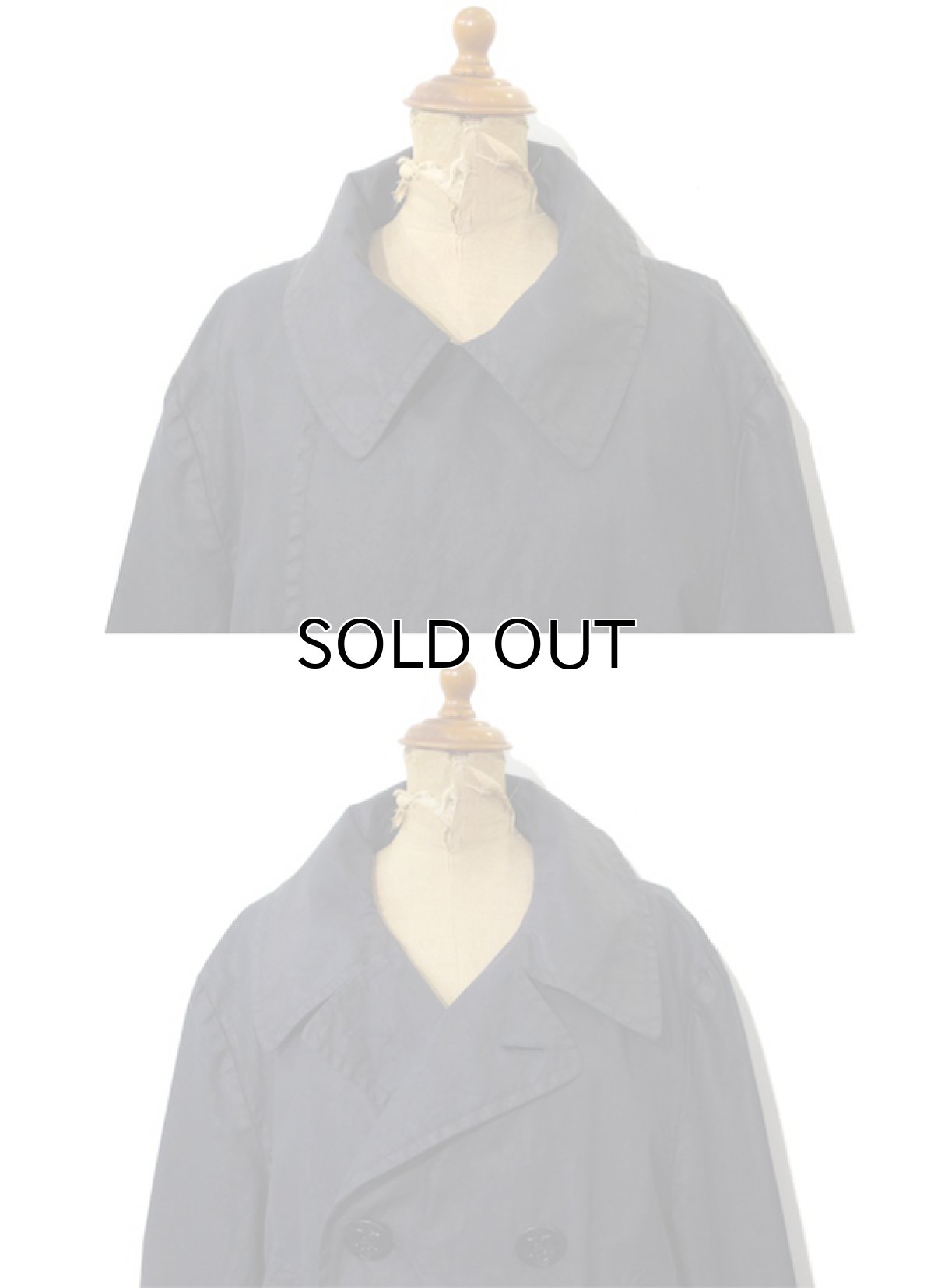 画像3: RALPH LAUREN "RUGBY" Wax Cotton P-Coat  DarkNavy size Medium (表記 M) (3)