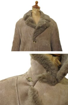 画像3: 1970's "GIGA-SPORT" Mouton Coat made in France　BAIGE　size Small (表記 EU 42) (3)