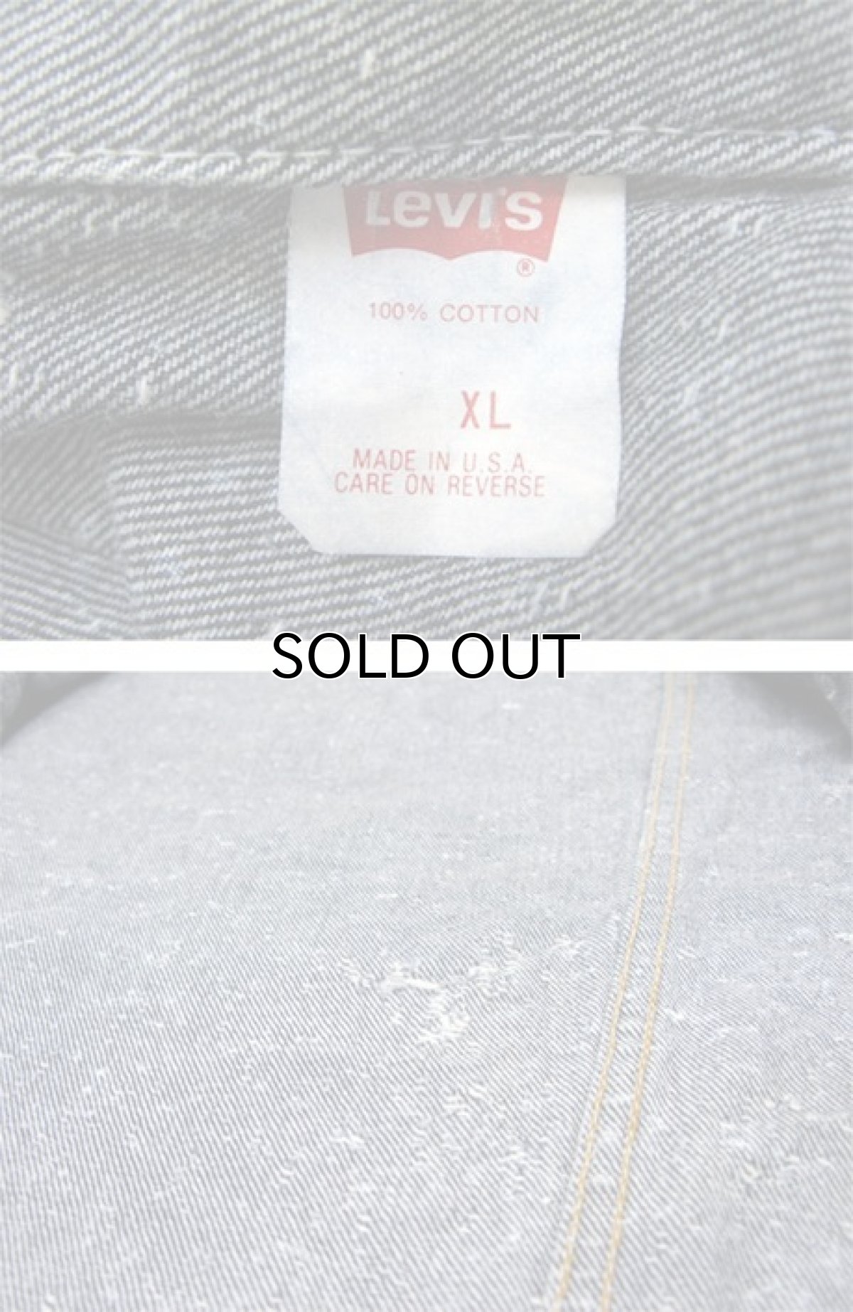 画像6: 1990's Levi's 70507-0229 Chemical Wash Denim Jacket -made in USA- Blue Denim (light color) size XL (6)