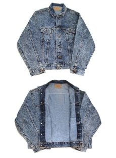 画像4: 1990's Levi's 70507-0229 Chemical Wash Denim Jacket -made in USA-　Blue Denim (light color)　size XL (4)