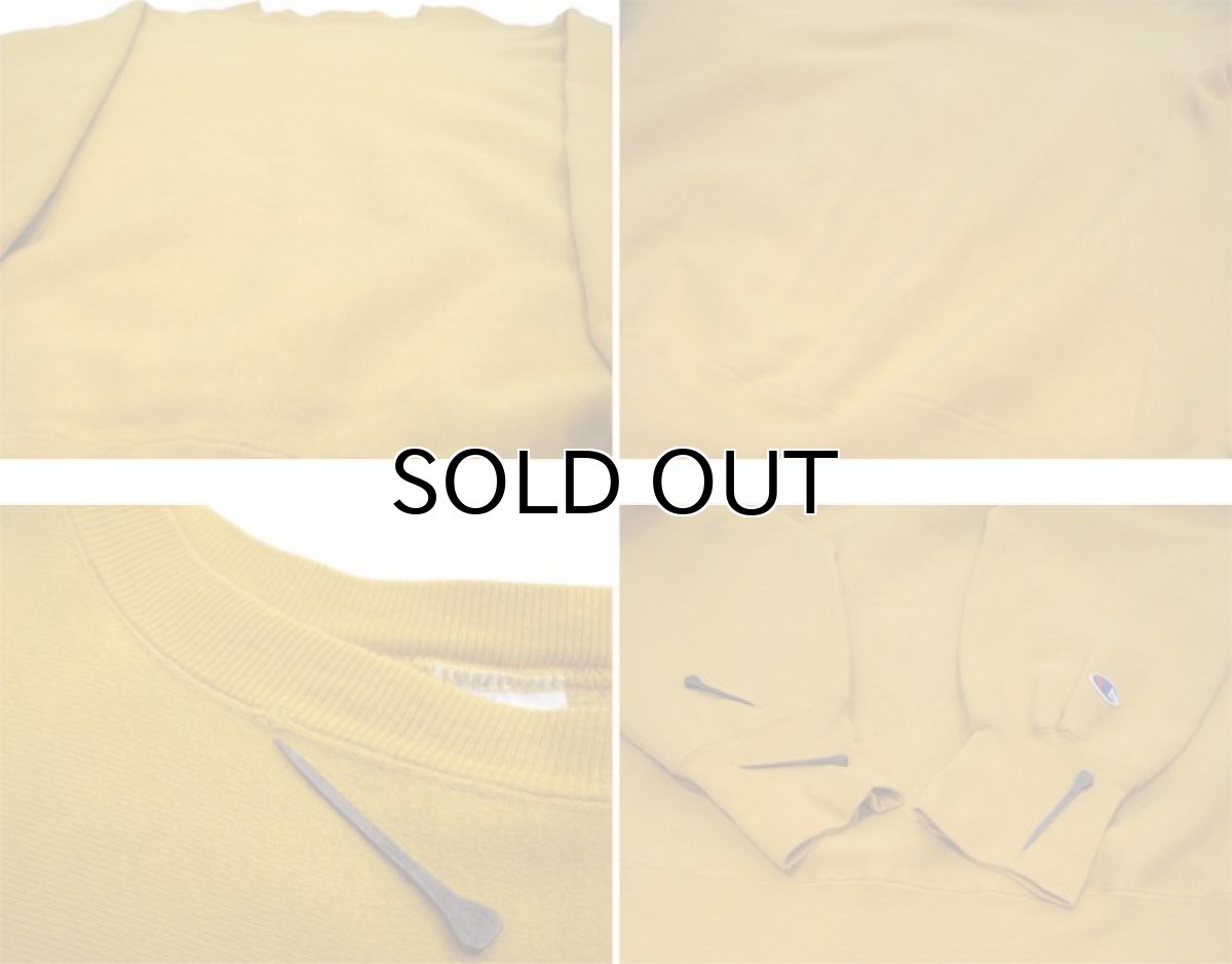 画像4: 1990's Champion Reverse Weave Sweat Shirts -made in USA- Mustard size M - L (表記 L) (4)