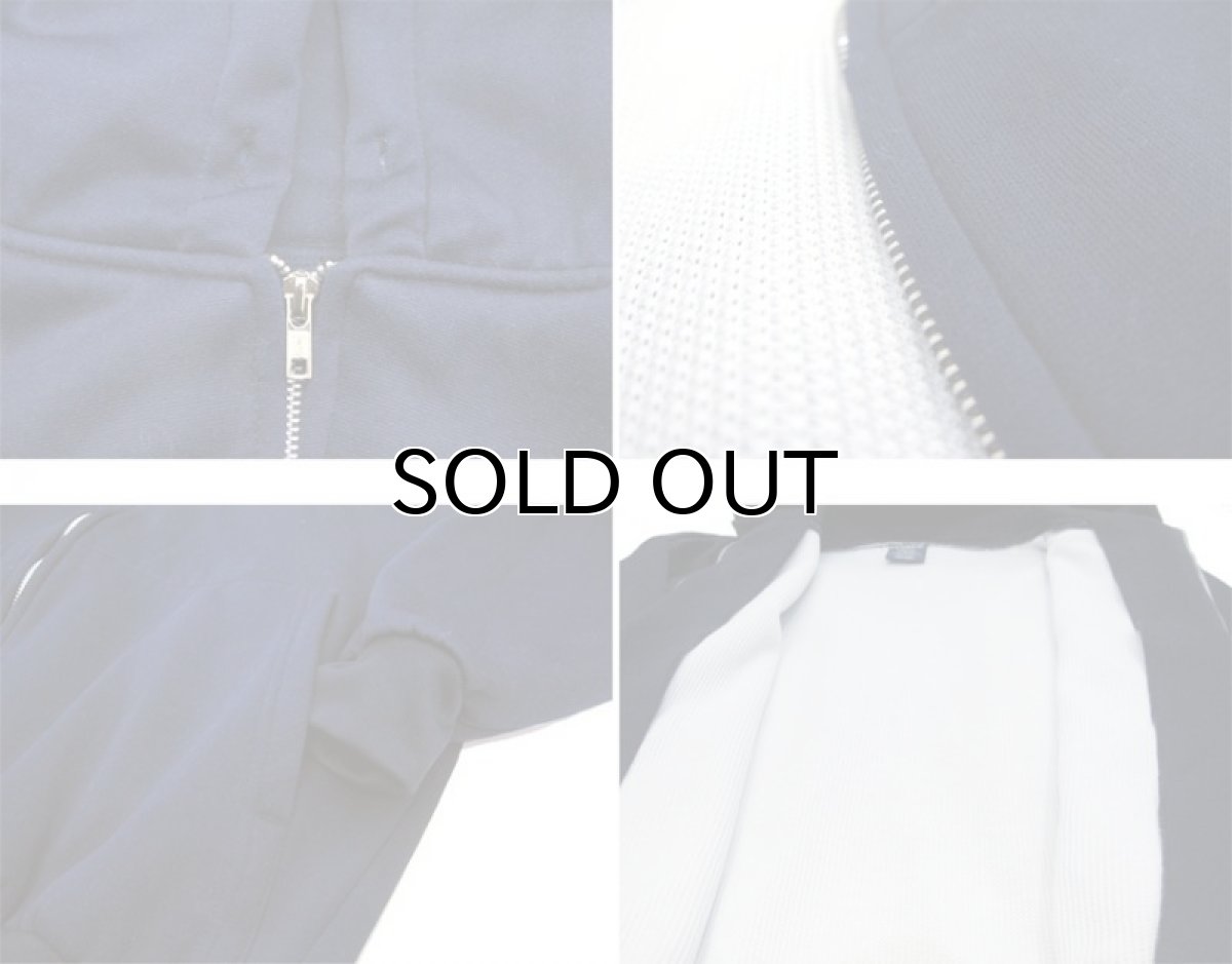 画像4: 1980's "PLUMA" Zip Up Sweat Parka with Thermal NAVY size M - L (表記 L) (4)
