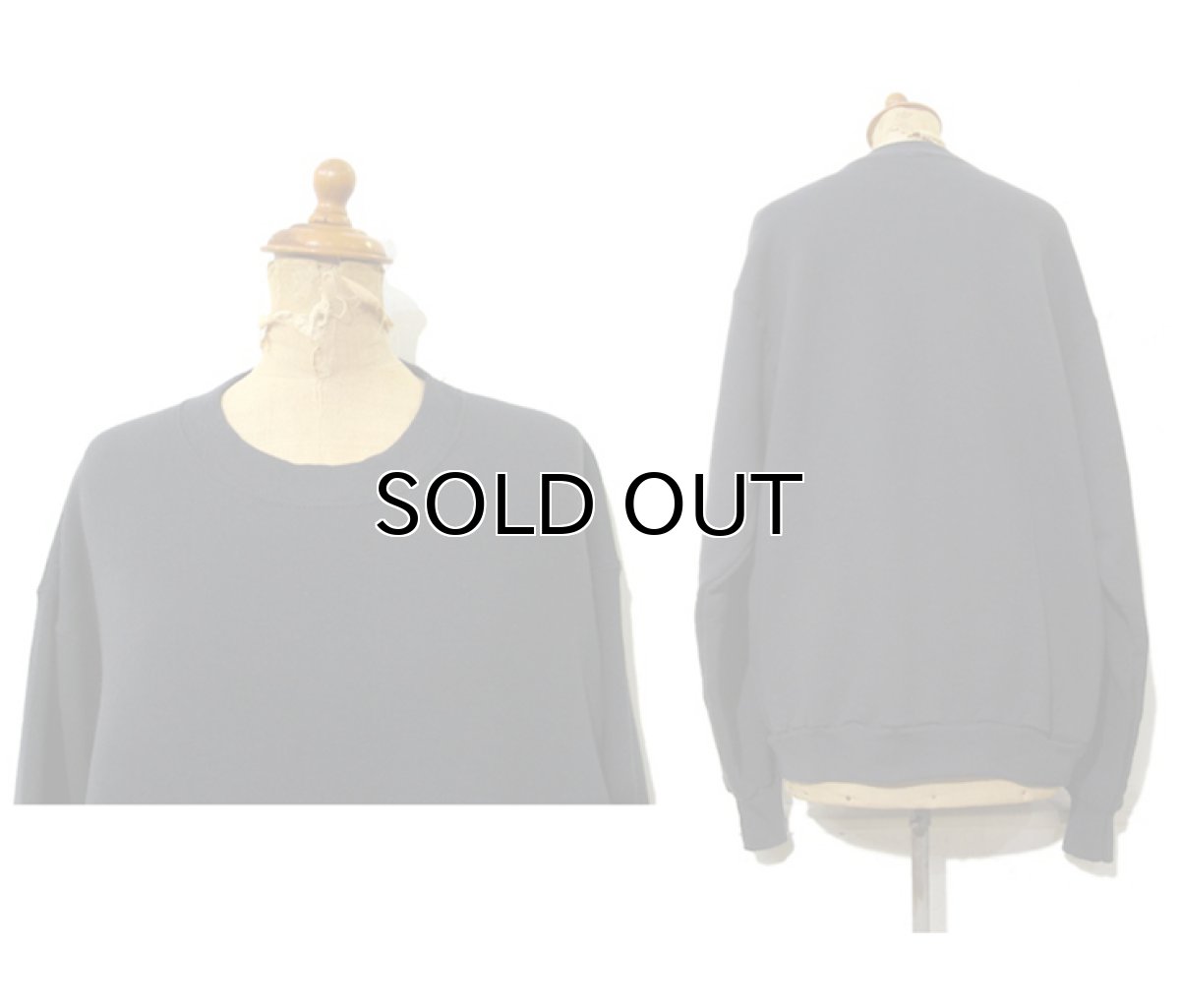 画像2: 1980's "FRUIT OF THE ROOM" Crew Neck Sweat Shirts -made in USA- BLACK size M (表記 L) (2)