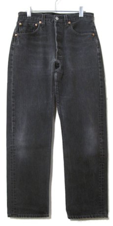画像1: 1990's Levi's 501 Black Denim Pants -made in USA-　size w 30inch (表記 w 31) (1)