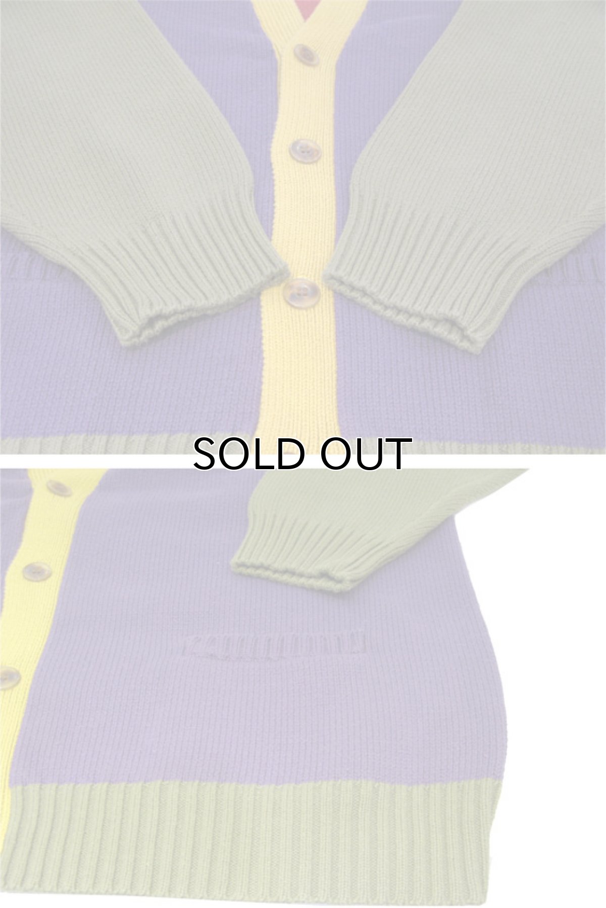 画像5: 1990's "SMYTHE AND COMPANY" Crazy Pattern Cotton Cardigan Multi Color size XL (表記 XL) (5)