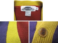 画像4: 1990's "SMYTHE AND COMPANY" Crazy Pattern Cotton Cardigan　Multi Color　size XL (表記 XL) (4)