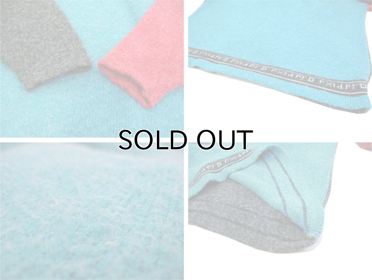 画像6: 1980-90's "KITTY HAWK" Hi-Neck Design Sweater Blue / Red / Charcoal size L - XL (表記 M) (6)