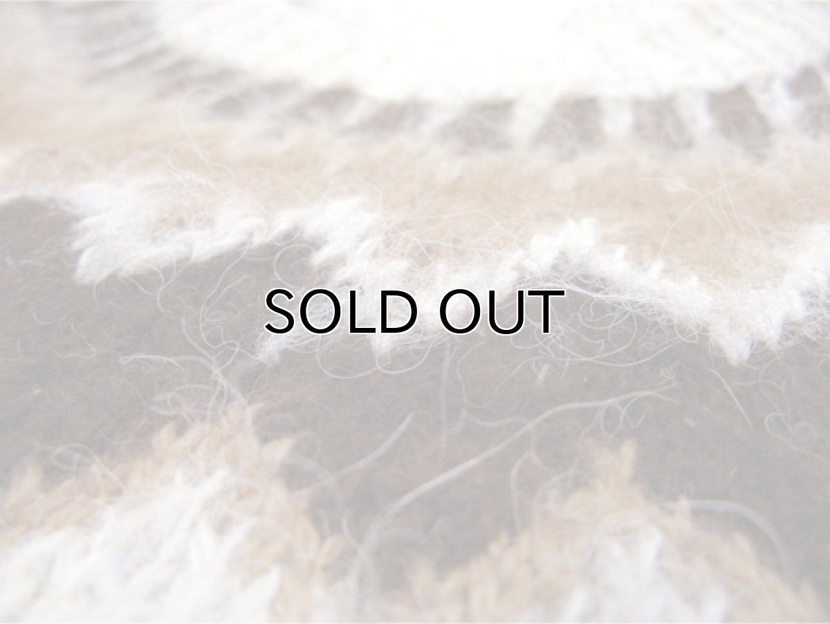 画像5: OLD Alpaca Wool Nordic Sweater　BROWN　size L - XL (表記 不明) (5)