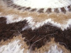 画像5: OLD Alpaca Wool Nordic Sweater　BROWN　size L - XL (表記 不明) (5)
