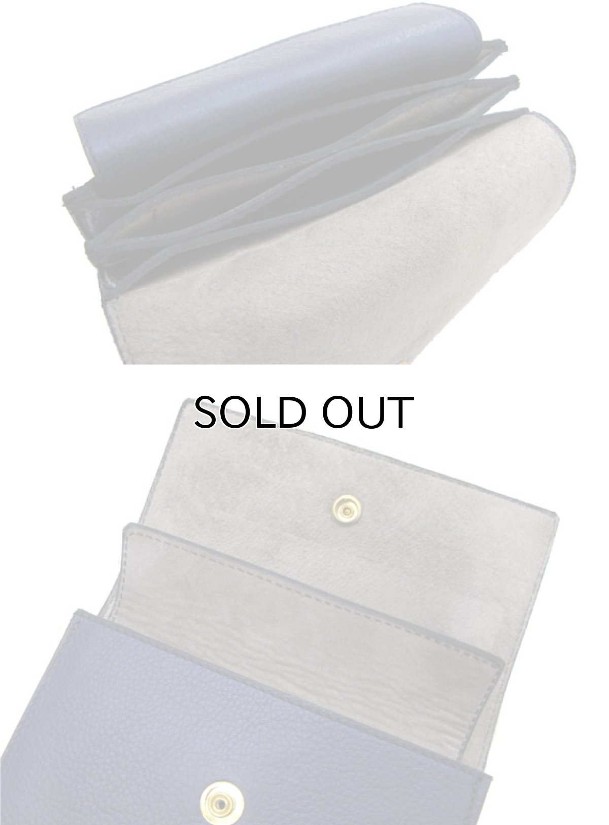 画像5: "JUTTA NEUMANN" Leather Wallet "the Waiter's Wallet" Medium Size color : Navy / Grey (5)