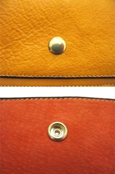 画像4: "JUTTA NEUMANN" Leather Wallet "the Waiter's Wallet"  color : Mustard / Orange 長財布 (4)