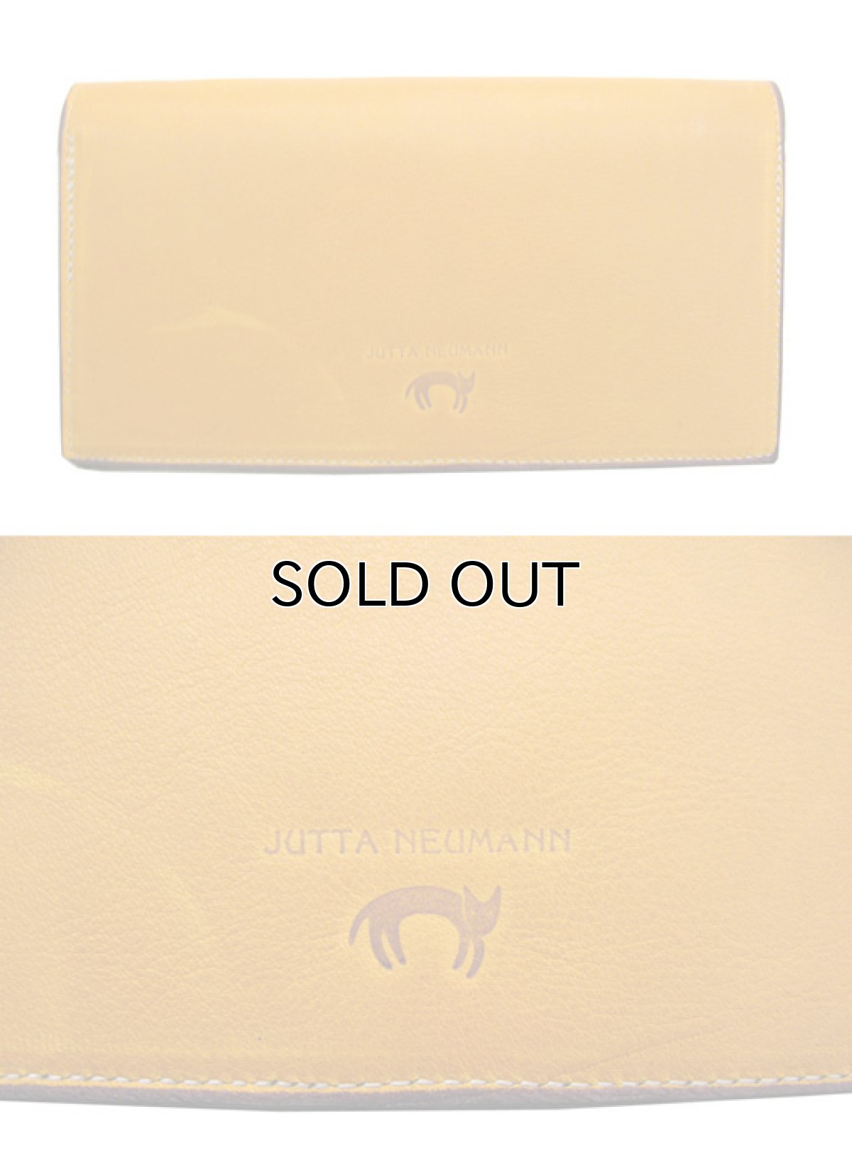 画像2: "JUTTA NEUMANN" Leather Wallet "the Waiter's Wallet"  color : Mustard / Purple 長財布 (2)
