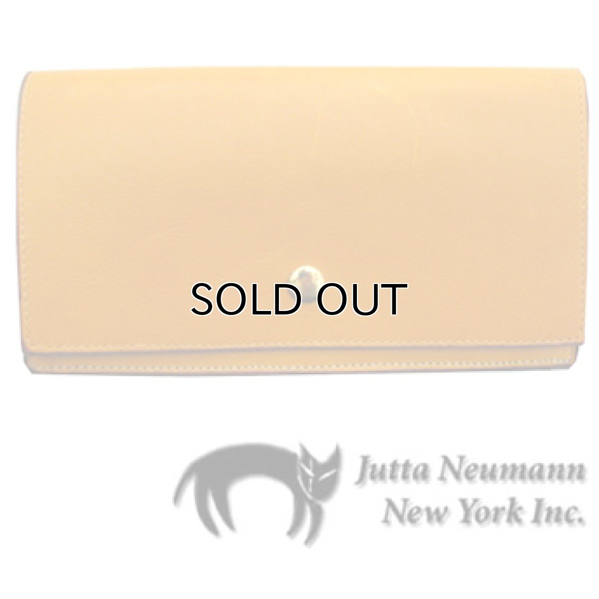 画像1: "JUTTA NEUMANN" Leather Wallet "the Waiter's Wallet"  color : Mustard / Purple 長財布 (1)