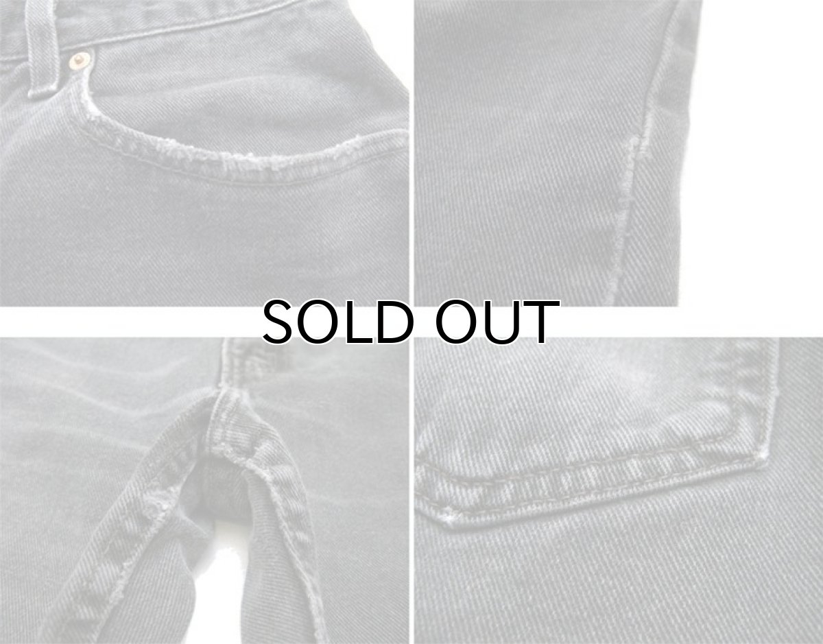 画像4: 1990's Levi's 505 Black Denim Pants -made in USA-　size w34 inch (表記 w 34) (4)